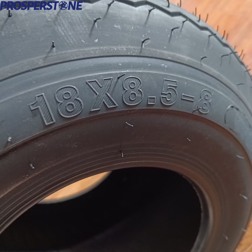 18*8.5-8 Pneumatic Rubber ATV Tubeless Bar Lug Tires for ATV Lawn Mower Utility Turf Garden Golf Cart Tires
