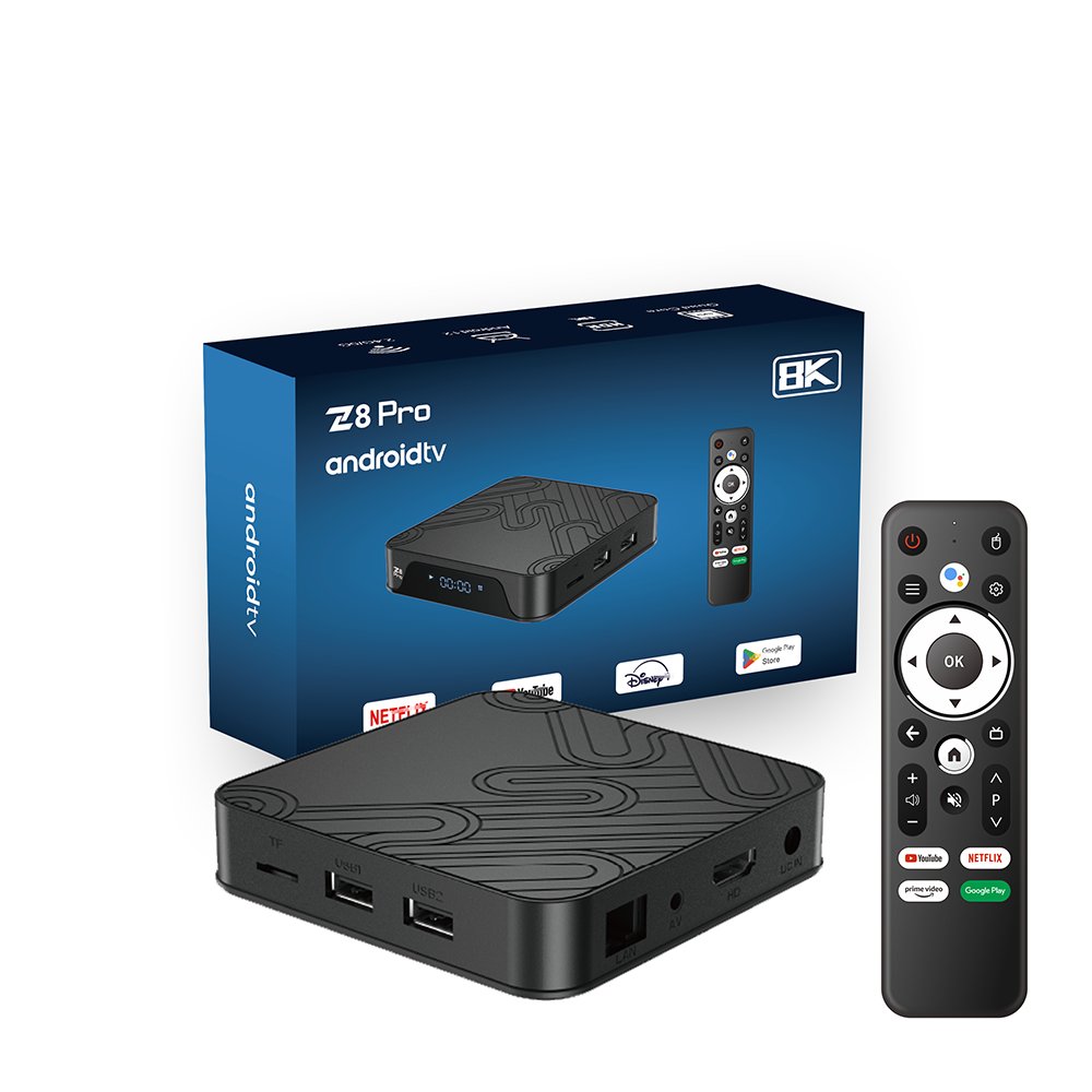 Z8 Pro Android 12 TV Box Allwinner H618 8K/4K Video Online HDR ATV Box Universal Android 2GB 16GB Set Top Box
