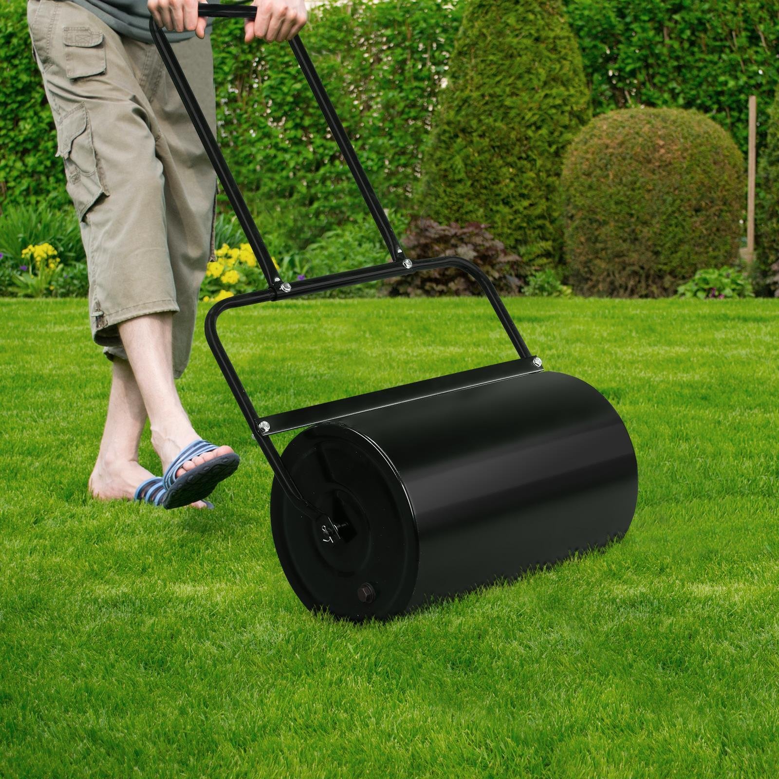 HOT SALE High Quality Metal Powder Coating Lawn Roller for Grass Normal Manual Garden Water Atv Lawn Roller