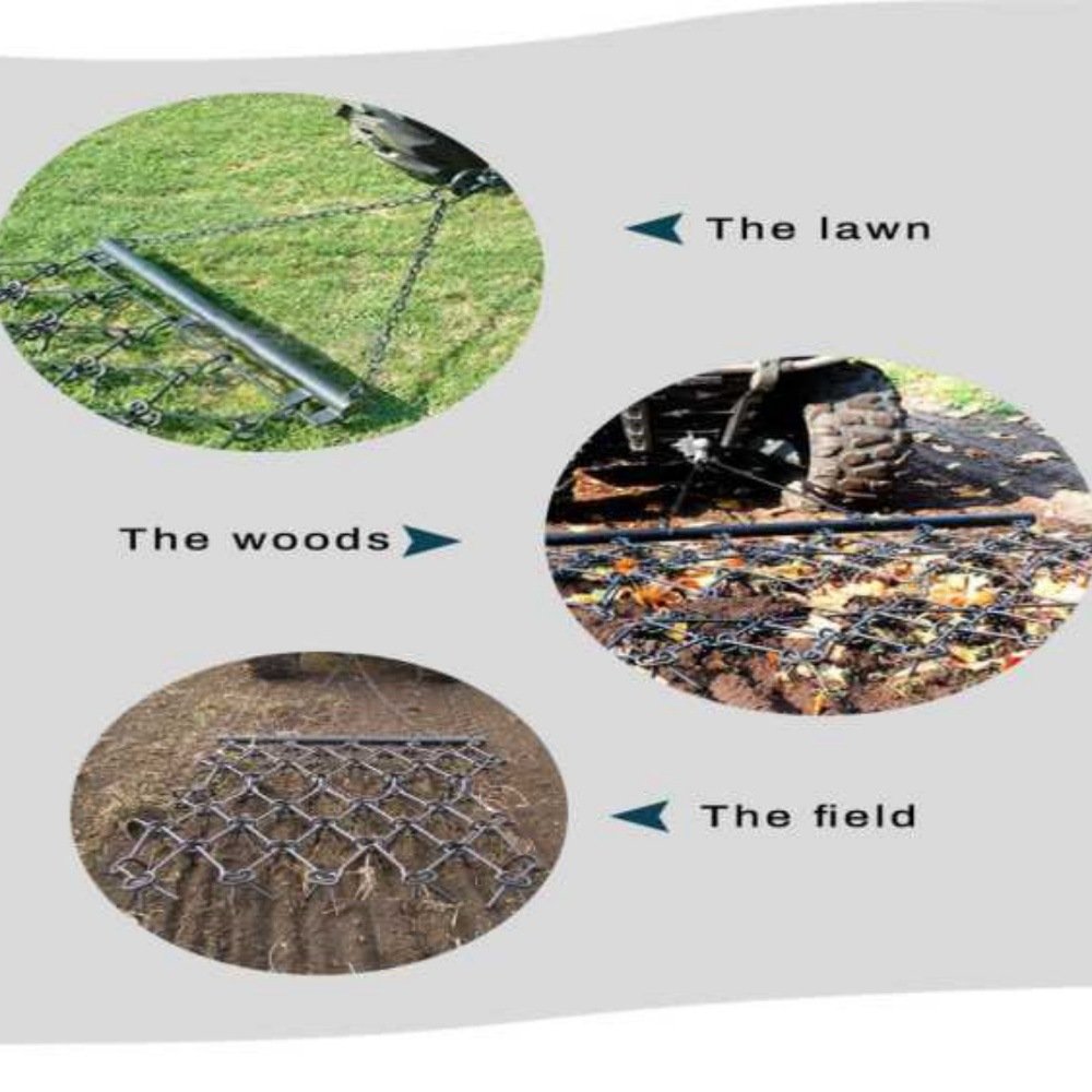 Factory Hot Sale Heavy Duty Chain Harrow Drag Grass Harrow Agriculture Equipment Farm ATV/UTV Tractor Accessories Lawn Drag