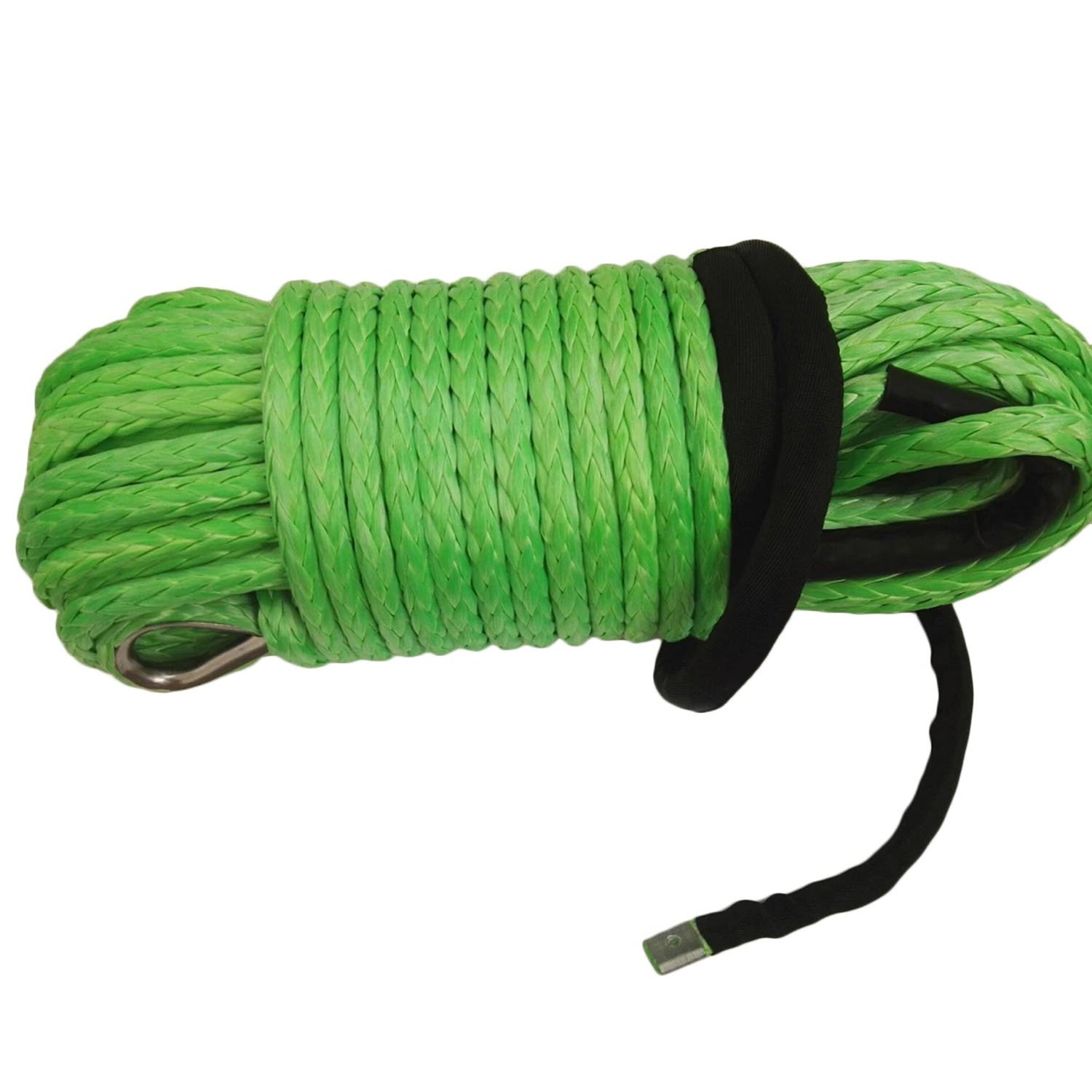 Monster4WD 12mm X 45m ATV Winch Line Auto Trailer Rope Synthetic Winch Cable Off Road Towing Ropes for Winches
