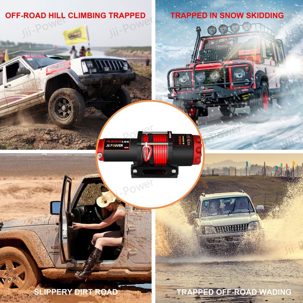 ODM 12v 4500lbs 12000lbs 13500lbs 20000LBS IP67 4x4 4WD Wired/Wireless Control Synthetic Rope Electric ATV Offroad Truck Winch