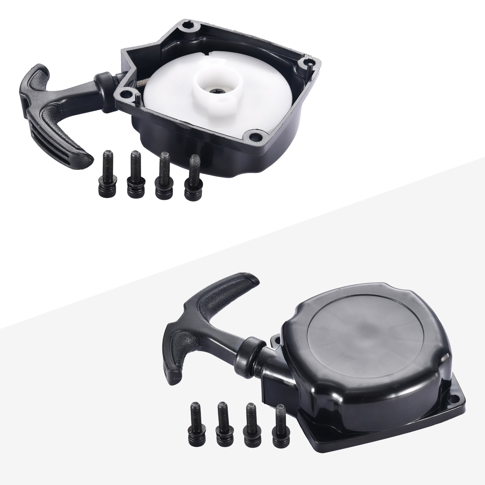GOOFIT Motorcycle Alloy Pull Starter Recoil Moto Starter Replacement for 2 Stroke 43cc 47cc 49cc ATV Quad Dirt Bike Scooter