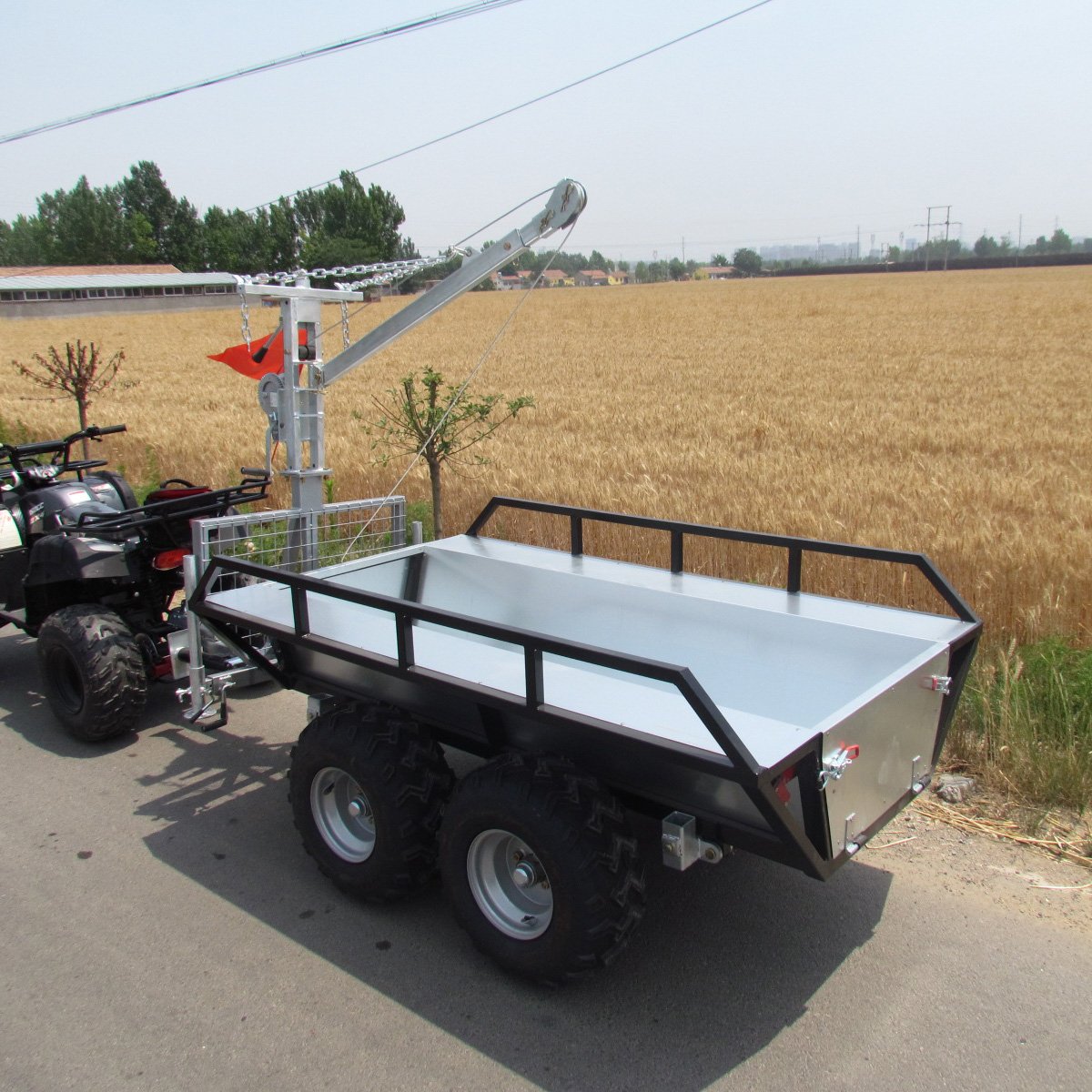 ATV Dump Trailer for Garden Carts Wagons for Motorcycle & ATV Trailers