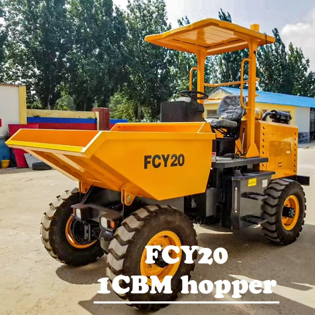 CE Mini Dumper for Sale Palm Oil Dumper Wholesale 4WD Hydraulic Small Dumper Fruit Transport Vehicle Atv Truck with ISO Approved