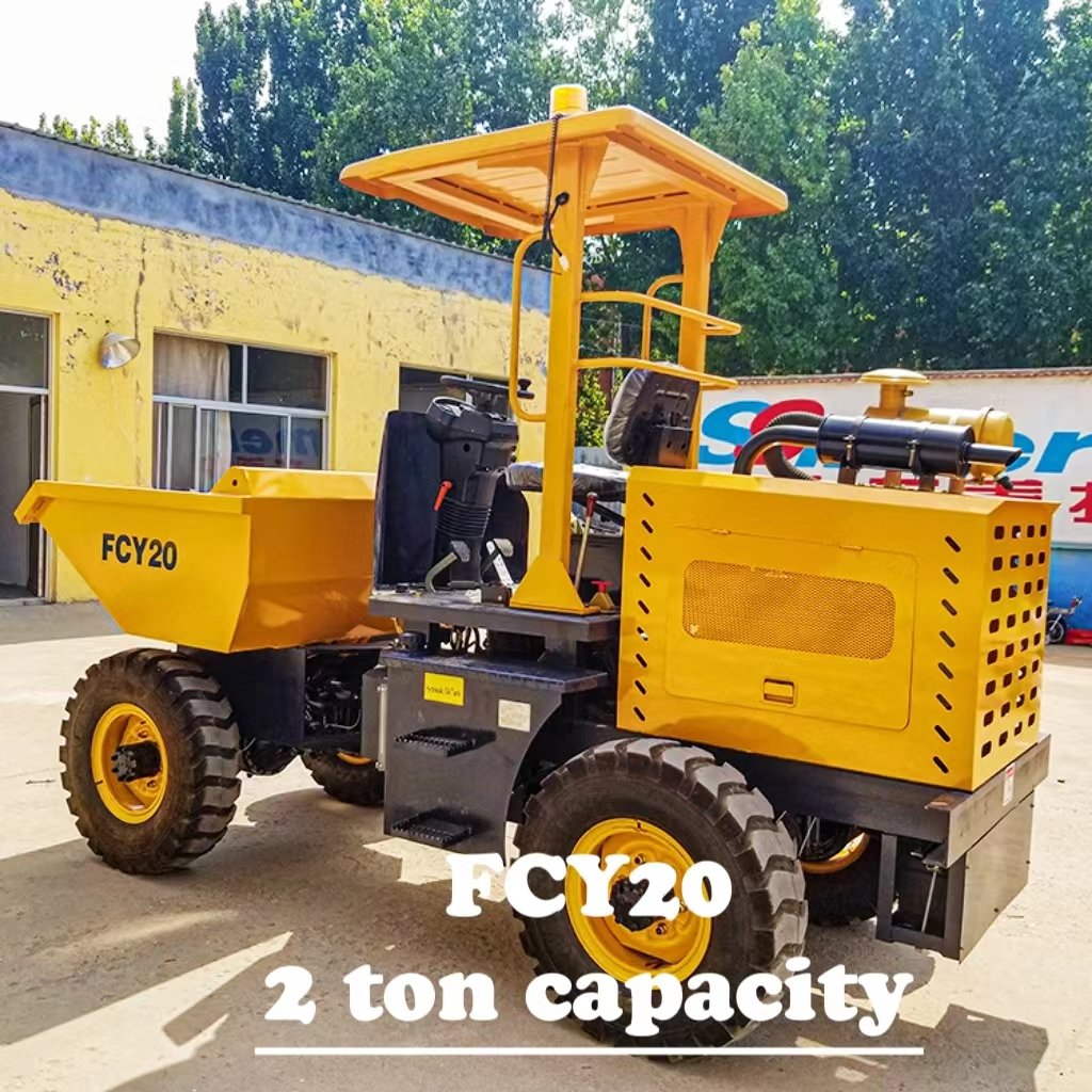 CE Mini Dumper for Sale Palm Oil Dumper Wholesale 4WD Hydraulic Small Dumper Fruit Transport Vehicle Atv Truck with ISO Approved
