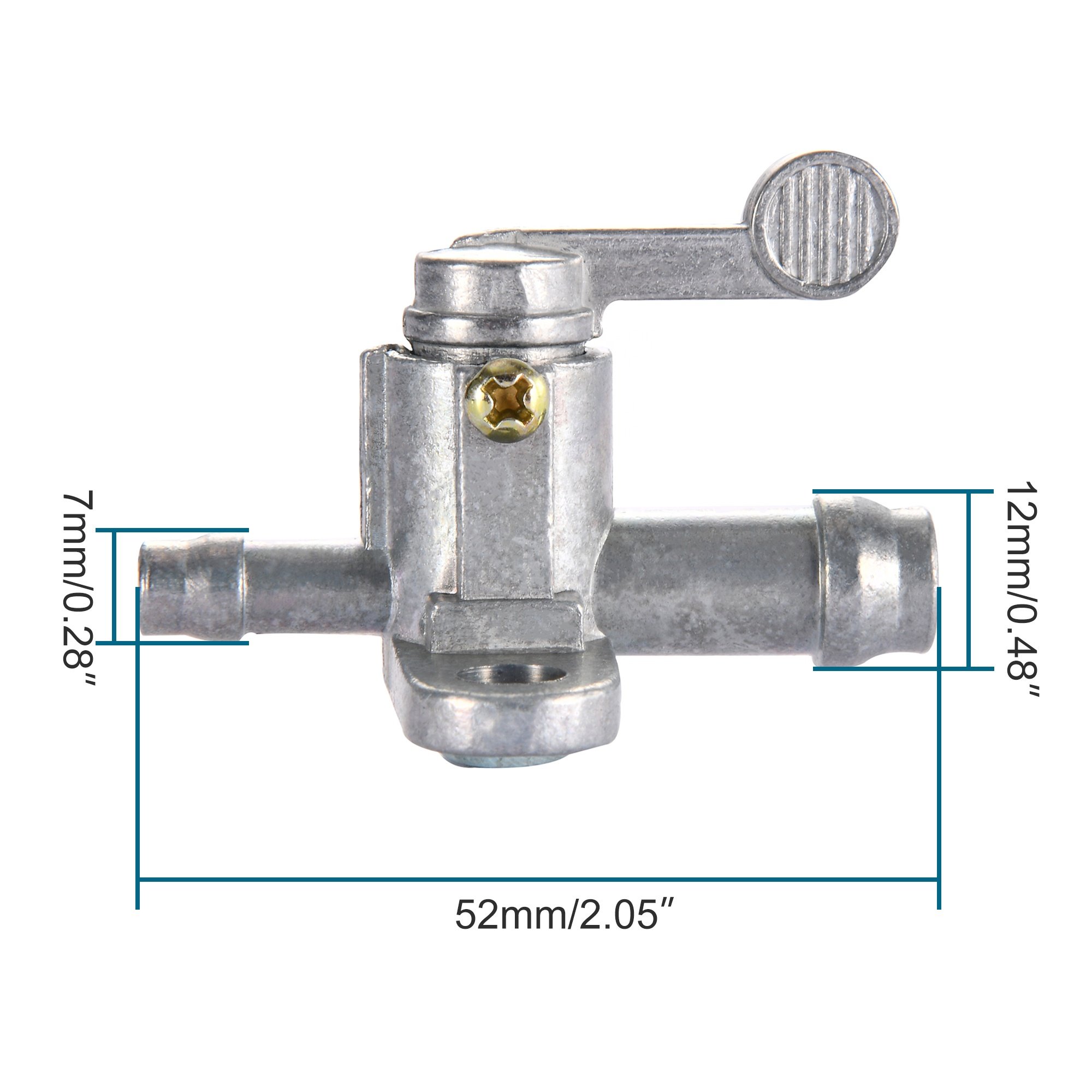 GOOFIT 1/4" Motorcycle Fuel Tank Petcock Switch Replacement for PW50 1981-2009 ATV Dirt Pit Bike Scooter Moped Go Kart
