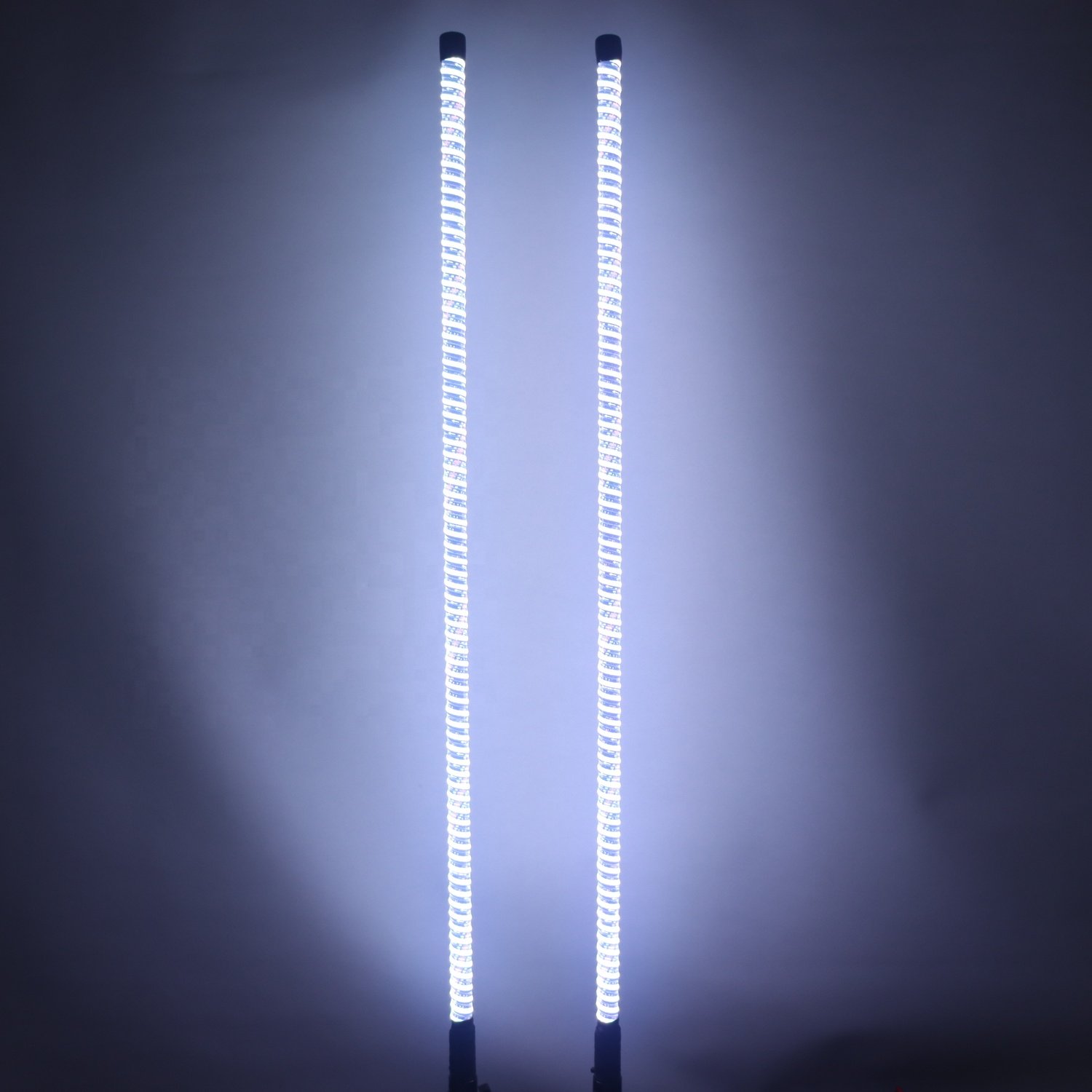 Flexible Chasing RGB 2FT 3FT 4FT 5FT 6FT Cob Led Whip Lights Remote APP Control 12V Cob Whip Light for UTV ATV Off Road