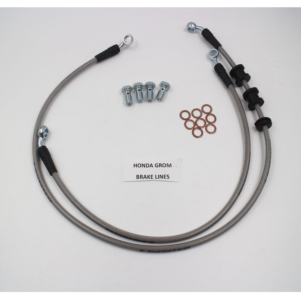 ATV UTV Brake Accessory Parts Hydraulic Automotive Front Rear 304 Stainless Steel Braided PTFE Brake Pipe Line Hose Assembly Kit