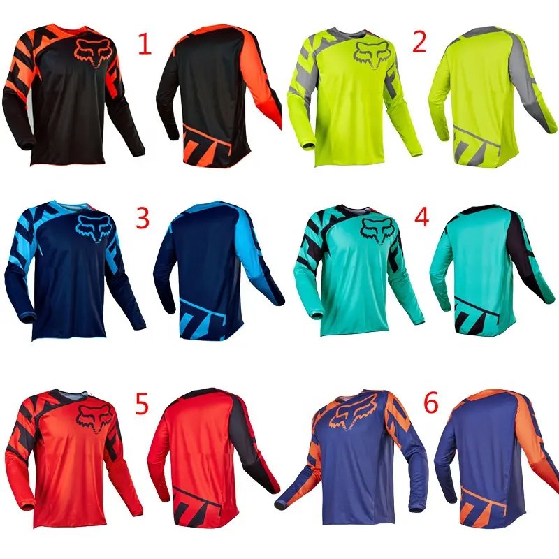 Custom Made Athletic Fit Motocross Full Sleeve Jersey ATV Off Road Dirt Motocross Shirts