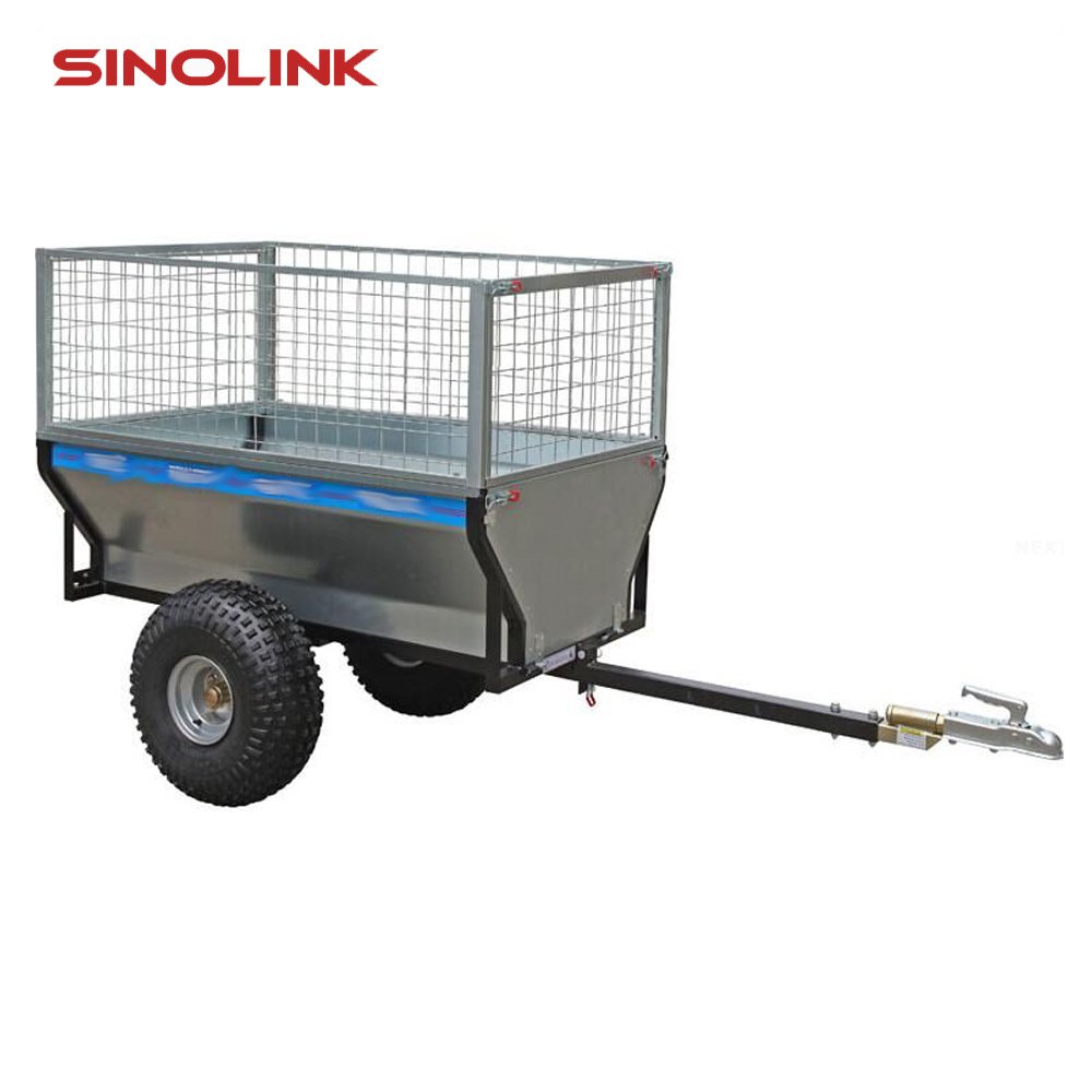 Quad and ATV Towable Garden Use 3-Way Tipper Trailer