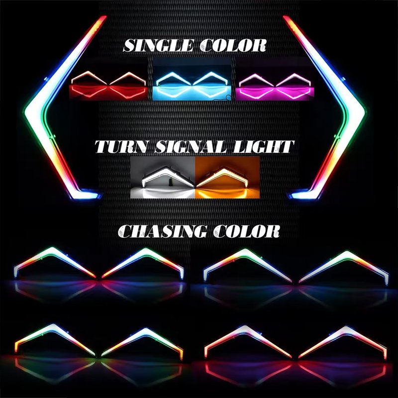 ATV UTV Series Headlights Smartphone Wireless Intelligent Control RGB LED Driving Turn signal Lights Suitable for RZR XP 1000