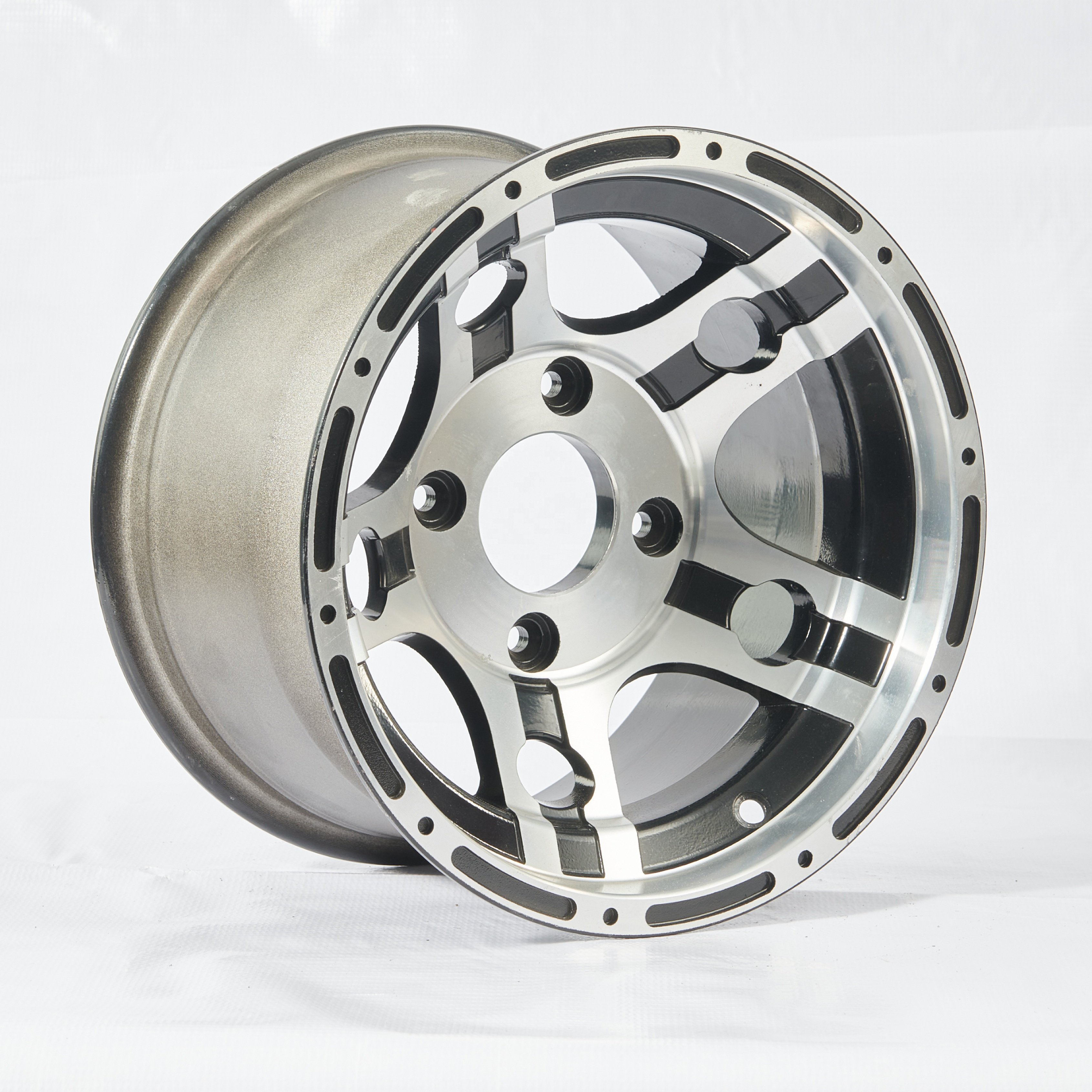Customized High Quality 12-Inch Alloy ATV & UTV Wheels 12"X7" Wheel Rims for Golf Carts Go Karts and Hunting Cars