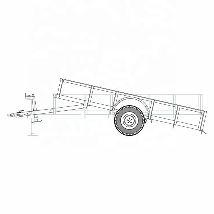 Utility Trailer for Small Car Motorcycle Bike Trailer ATV Farm Trailer for Sale