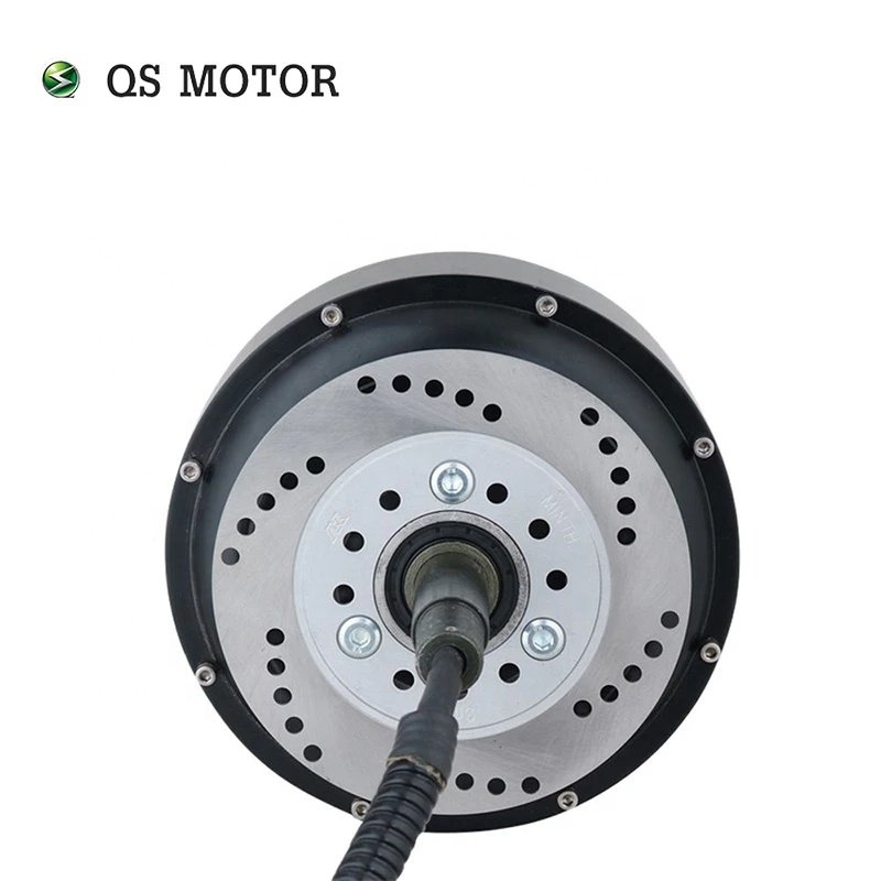 QS Motor 3000W BLDC Brushless Hub Motor Single Shaft for Electric Golf ATV Cars-V3 Type 205 50H Waterproof Protection