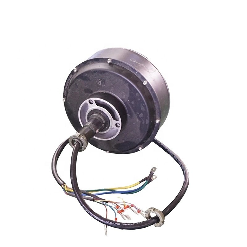 QS Motor 3000W BLDC Brushless Hub Motor Single Shaft for Electric Golf ATV Cars-V3 Type 205 50H Waterproof Protection