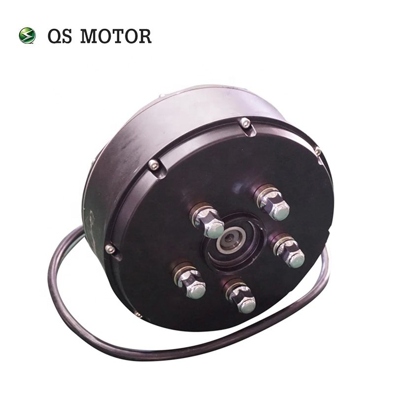 QS Motor 3000W BLDC Brushless Hub Motor Single Shaft for Electric Golf ATV Cars-V3 Type 205 50H Waterproof Protection