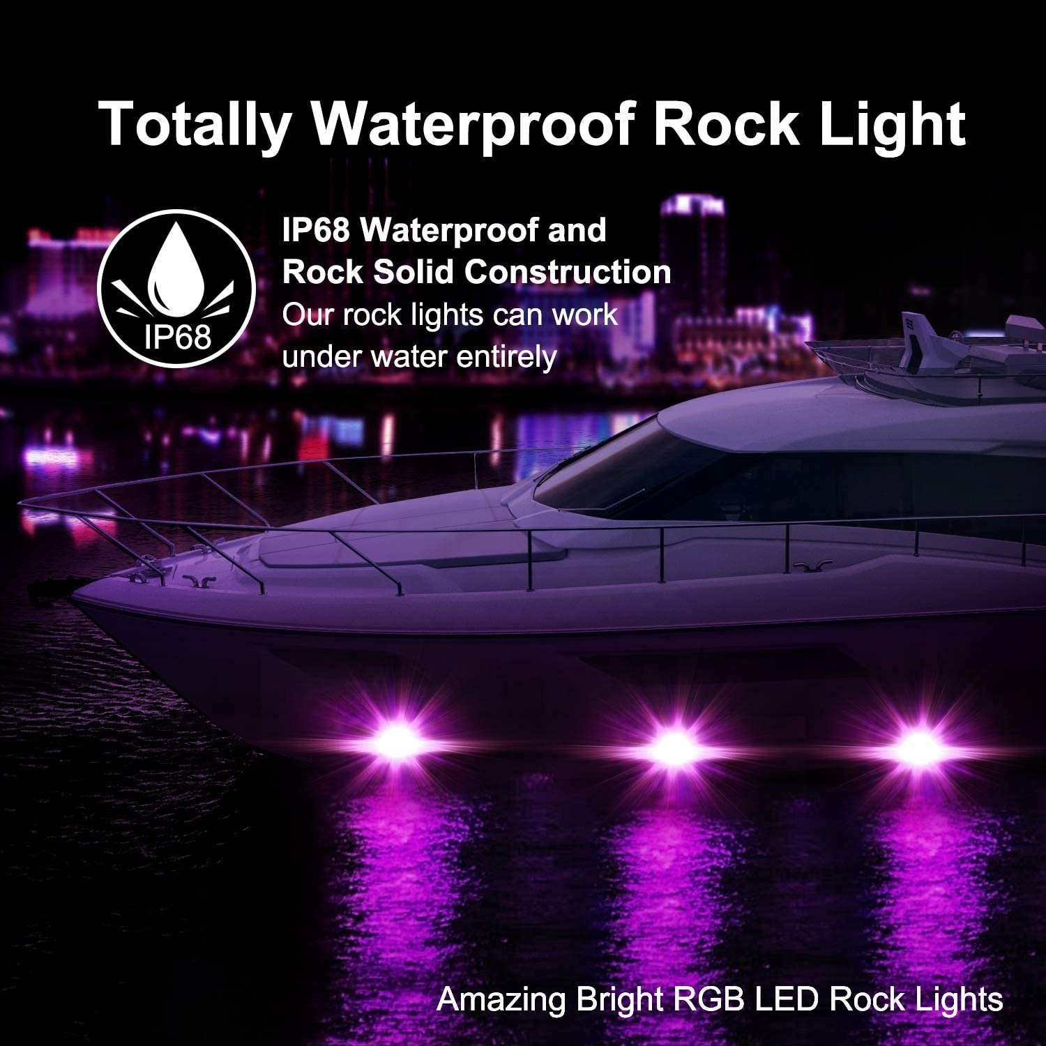 Atv 4x4 Utv Atv Polarisatv Atvutv Parts & Accessories RGB Dancing LED Rock Light for Polaris ATV UTV RZR OFF ROAD TRUCK