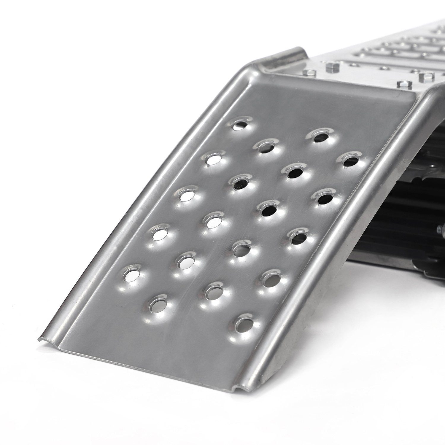 Folding Ramp Steel Loading Ramps , ATV Motorcycle Ramp, for Car Vehicle Pickup Truck Trailer Loading