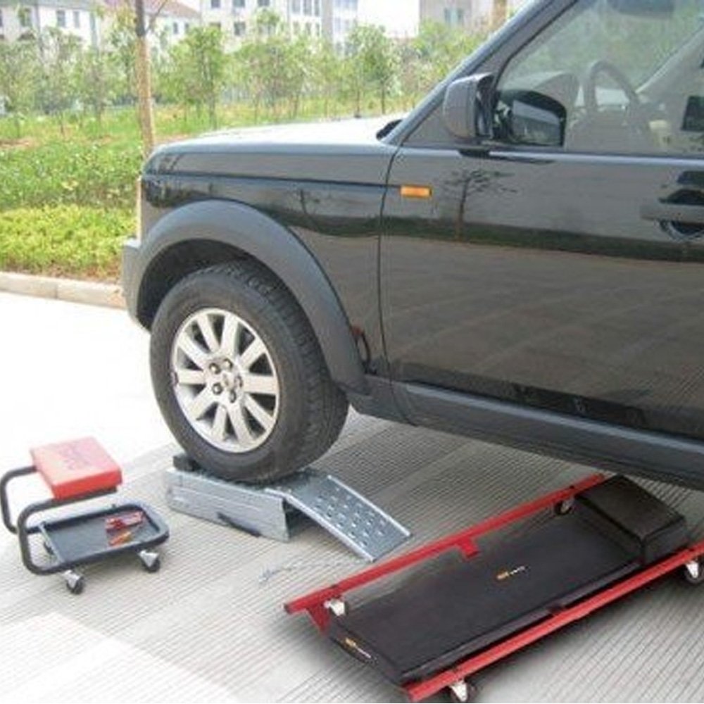 Folding Ramp Steel Loading Ramps , ATV Motorcycle Ramp, for Car Vehicle Pickup Truck Trailer Loading