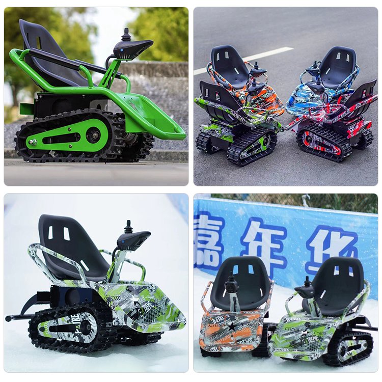 China Custom Tracked ATV Can Sit People Children Small tank Electric Tracked Vehicle