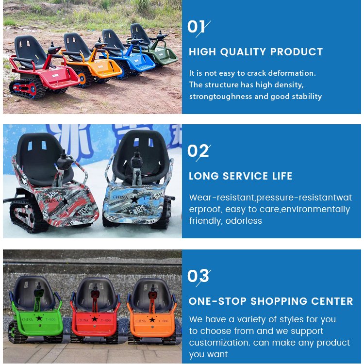 China Custom Tracked ATV Can Sit People Children Small tank Electric Tracked Vehicle