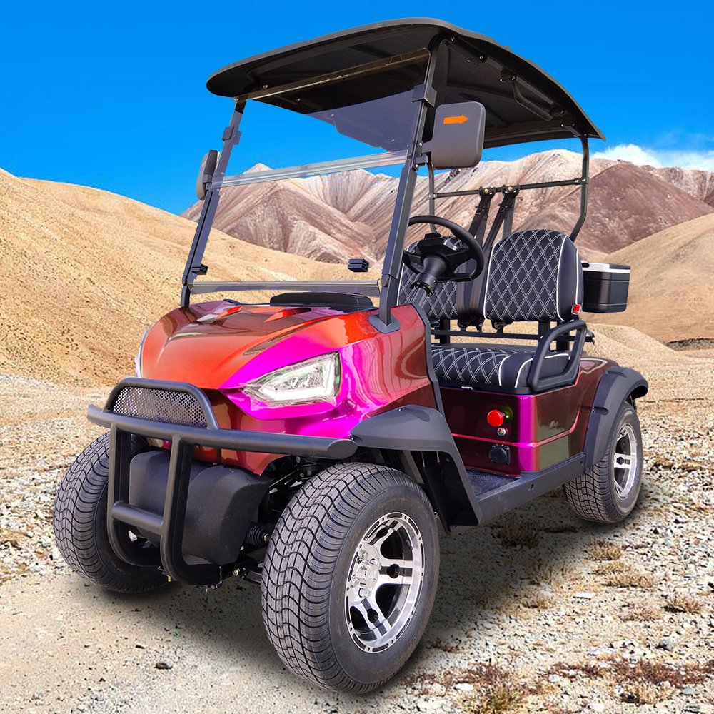 2024 Mini Golf Carts Electric 4 Wheel 2 Seats off Road Vehicle 48v Atv Cheap 500cc Atv 200