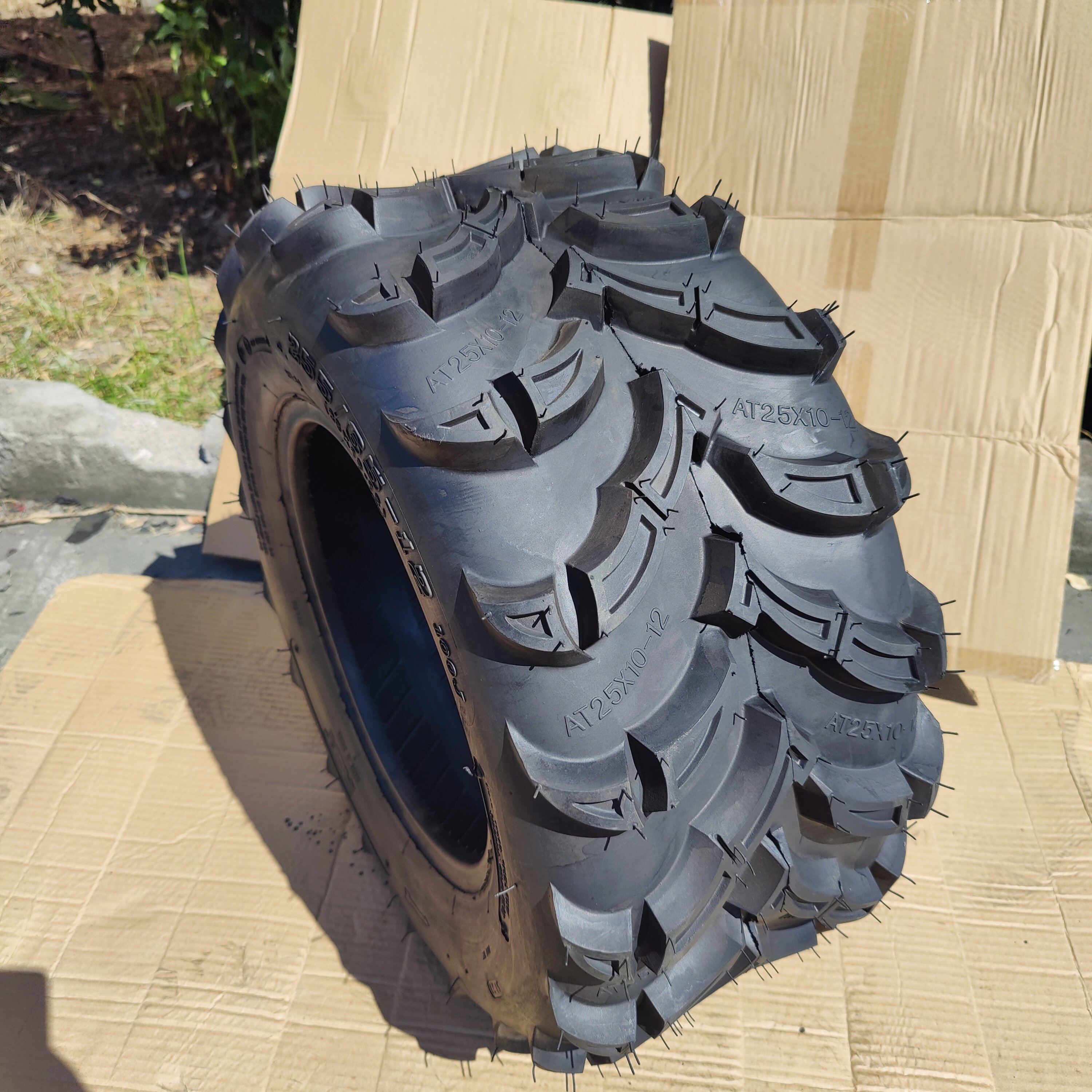 ATV UTV Front Rear Tires 25x10-12 25x10x12 Mud ATV Wheels and Tires Sport All Terrain Tubeless Tires Sand