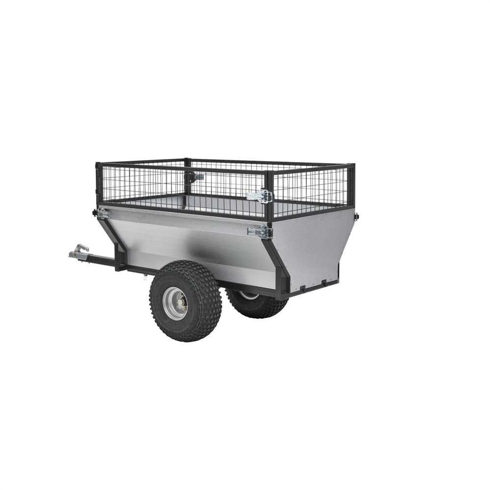 1100lbs Atv Tipping Poly Garden Trailer Handcarts Lawn Tractor Trailer