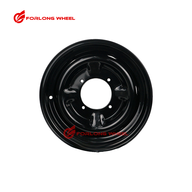 FORLONG 14 Inch Black Steel ATV & UTV Wheels 6.00X14 4x136 4-136-110 4-136-112 Customizable OEM ODM for 27X9-14 Tyres