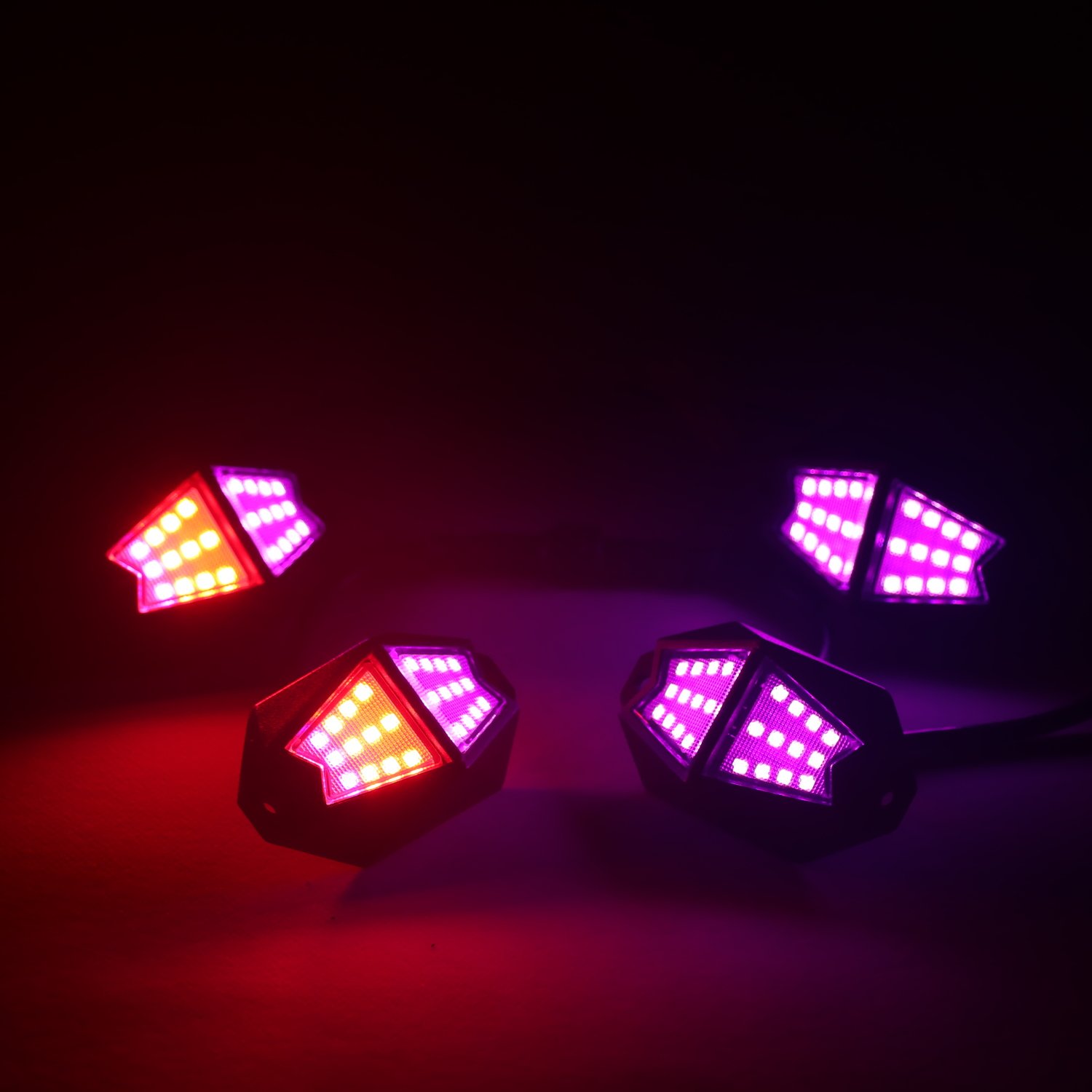 24 Chips Rock Lights Kit Waterproof Led Rock Light White for Jeep Trucks Off Road ATV UTV RZR SUV