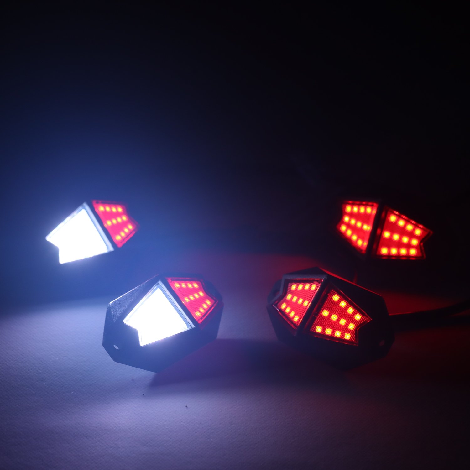 24 Chips Rock Lights Kit Waterproof Led Rock Light White for Jeep Trucks Off Road ATV UTV RZR SUV