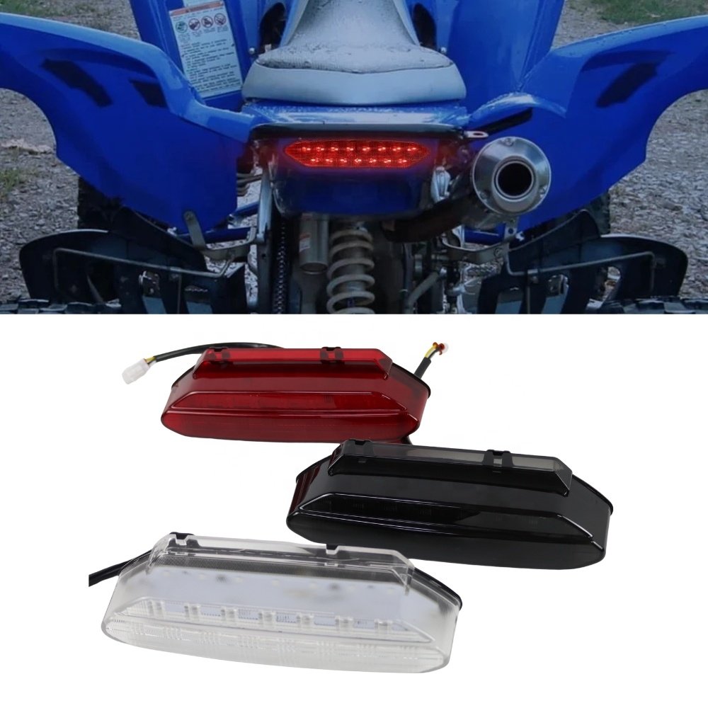 TIYPEOR ATV Red LED Taillights Brake Stop Light LED Rear Lamp for YFZ450 YFZ450R 2006-2009 Brighter Rear Tail Lamp