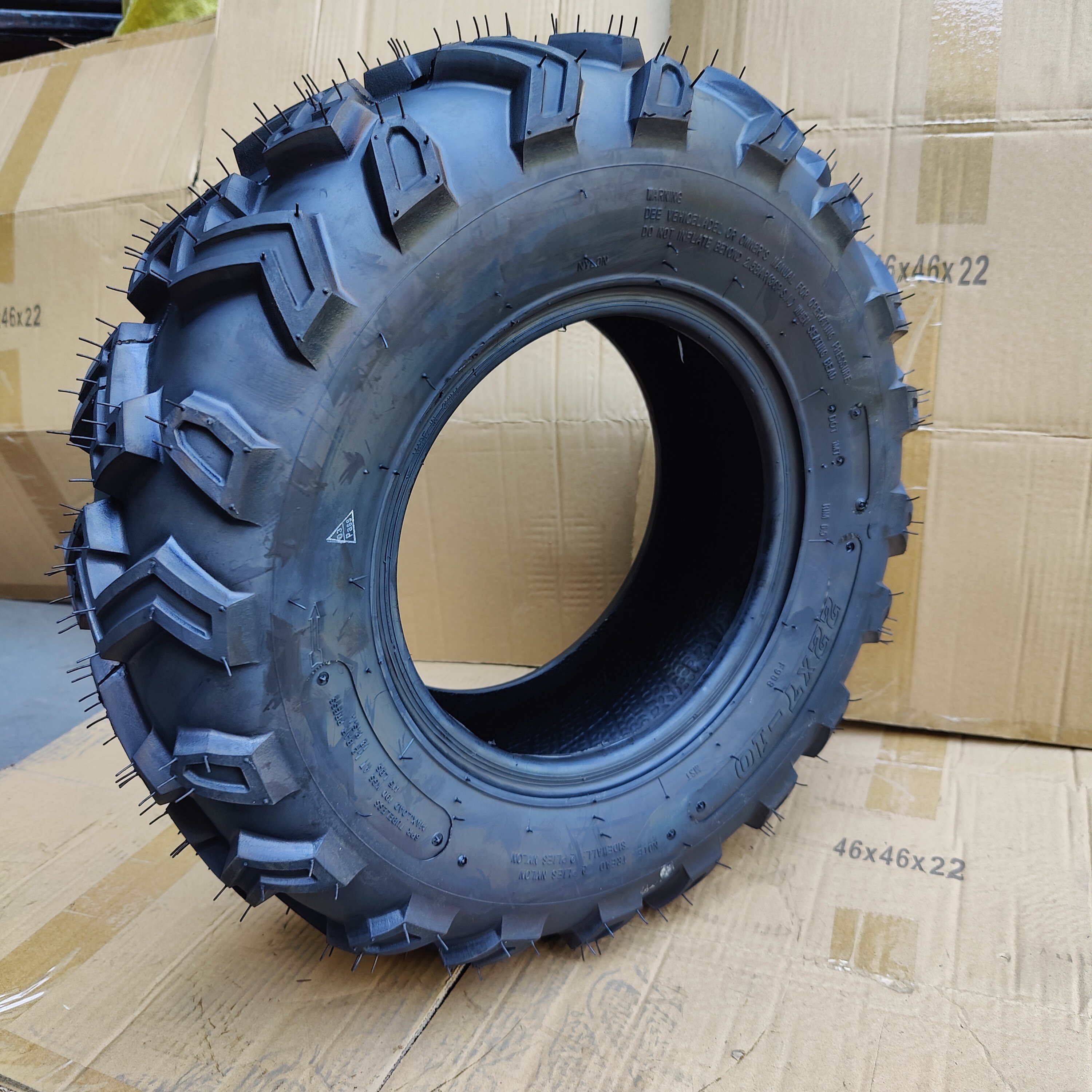 Golf Cart UTV Wheel Tires 22x7-10 Pneumatic Rubber Tubeless Tires for ATV Lawn Mower Utility Turf Garden Golf Cart