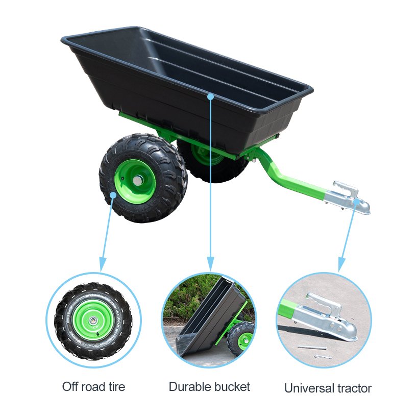 Multi Purpose Atv Utility Trailer Multi-Function Atv Towed Wagon With Wheels All-in-One ATV Utility Trailer