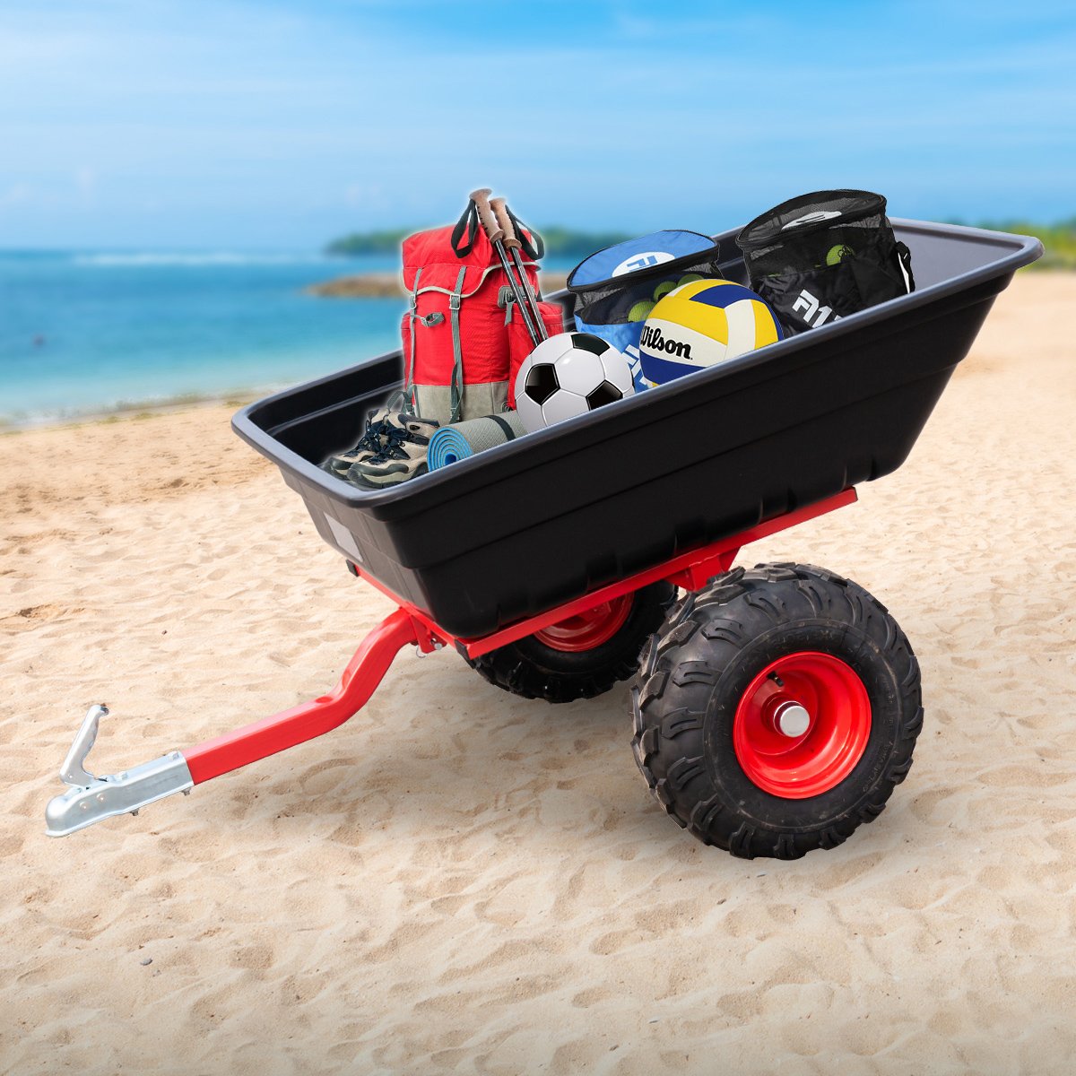 Multi Purpose Atv Utility Trailer Multi-Function Atv Towed Wagon With Wheels All-in-One ATV Utility Trailer