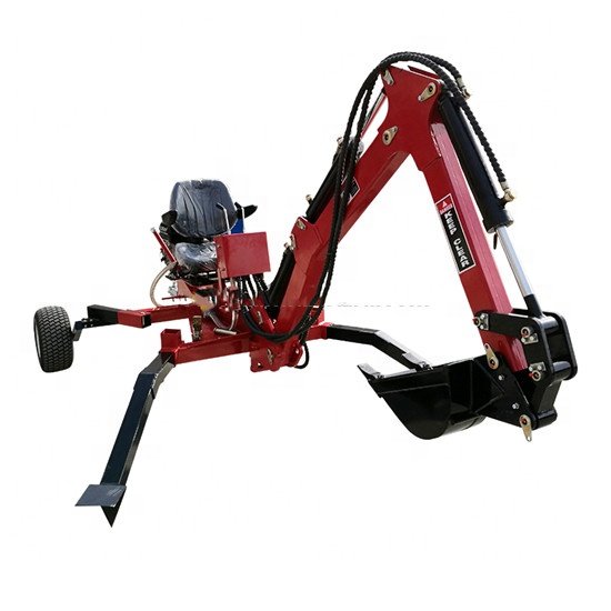 9HP ATV Tractor Used Towable Backhoe Mini Backhoe Attachment for Sale