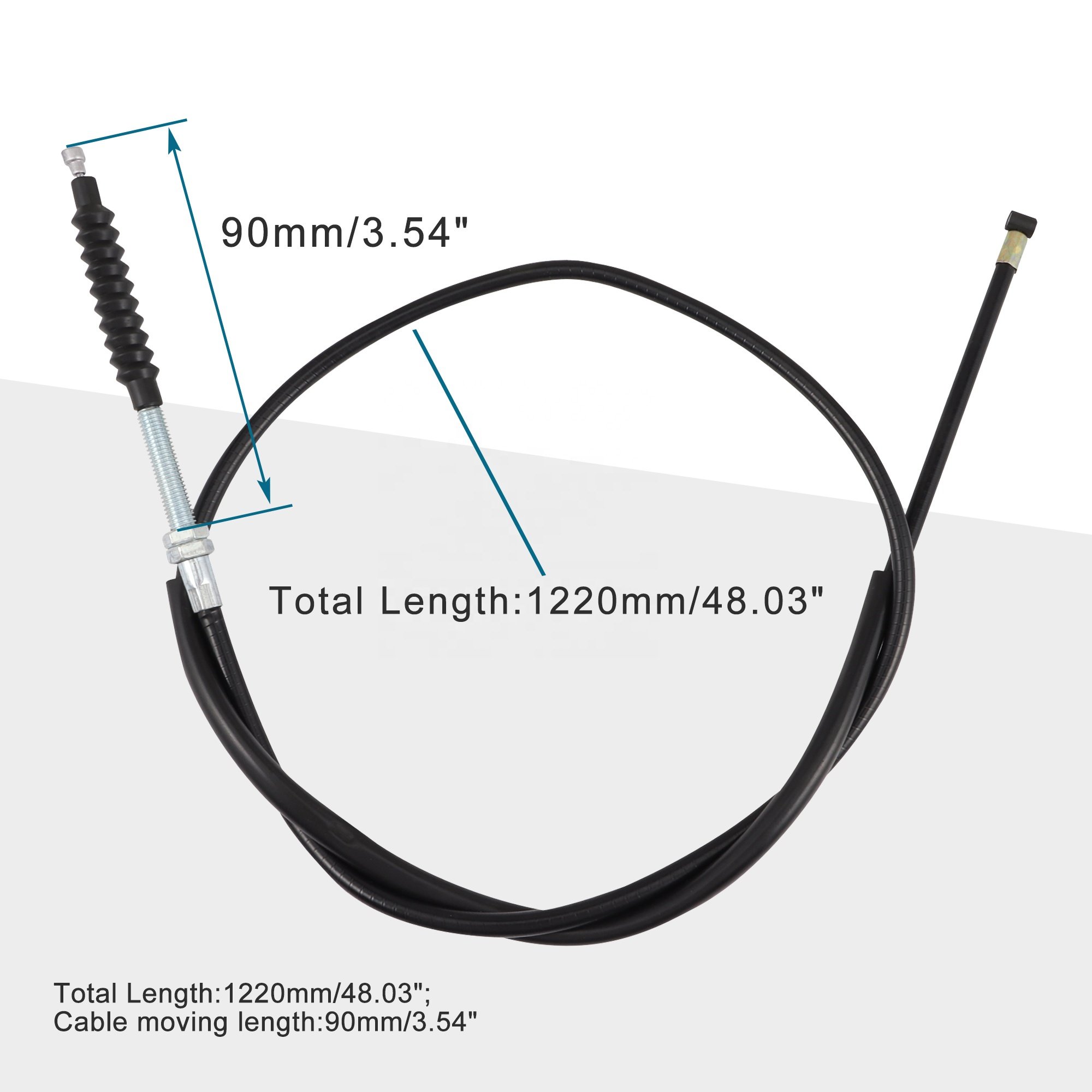 GOOFIT Motorcycle 48.03" Clutch Cable Replacement for 150cc 200cc Air-cooled ATV
