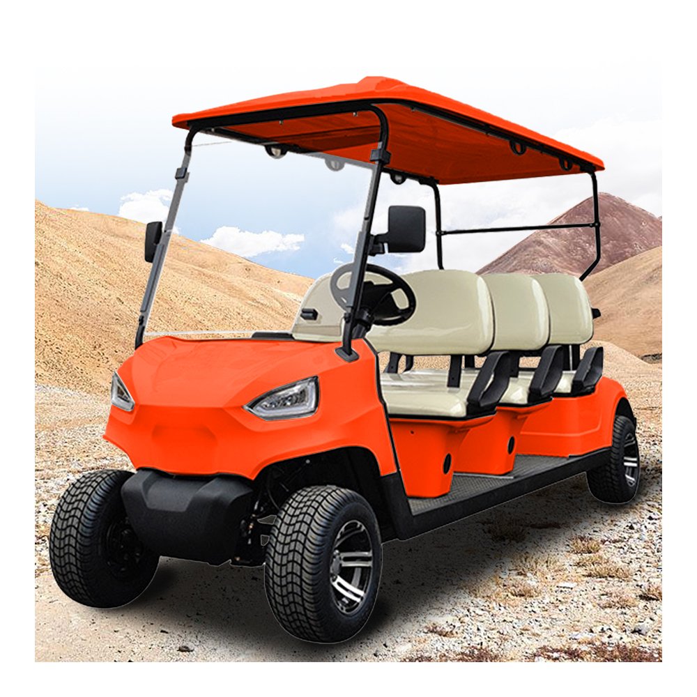 2024 New Street Legal Electric Golf Cart Lifted 6 Seater Atv Farm Vehicle 4x4 48V Ready to Ship Gas Golf Cart