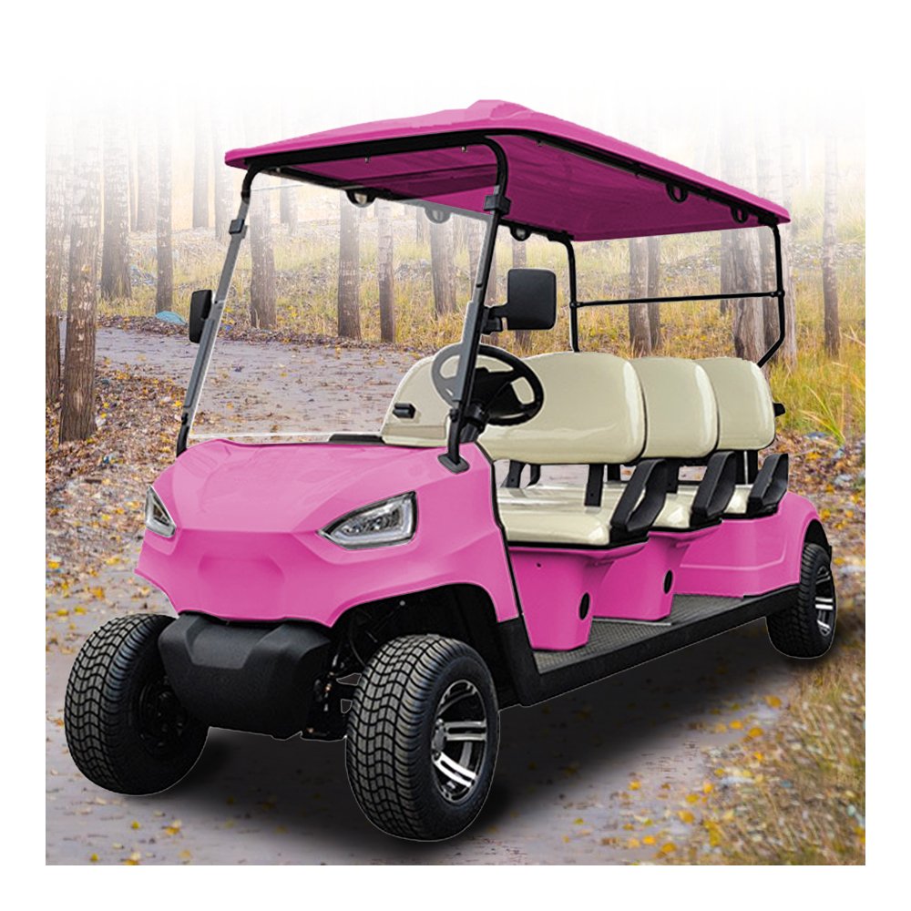 2024 New Street Legal Electric Golf Cart Lifted 6 Seater Atv Farm Vehicle 4x4 48V Ready to Ship Gas Golf Cart