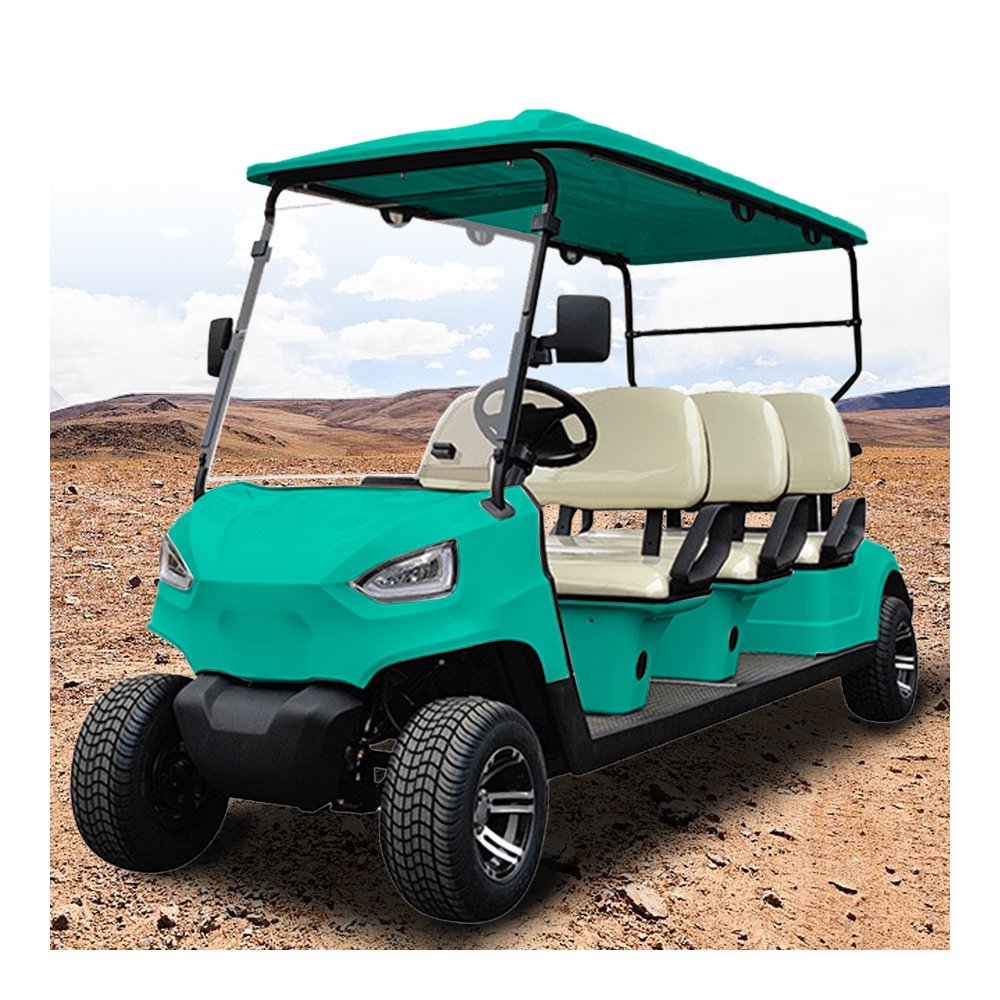 2024 New Street Legal Electric Golf Cart Lifted 6 Seater Atv Farm Vehicle 4x4 48V Ready to Ship Gas Golf Cart