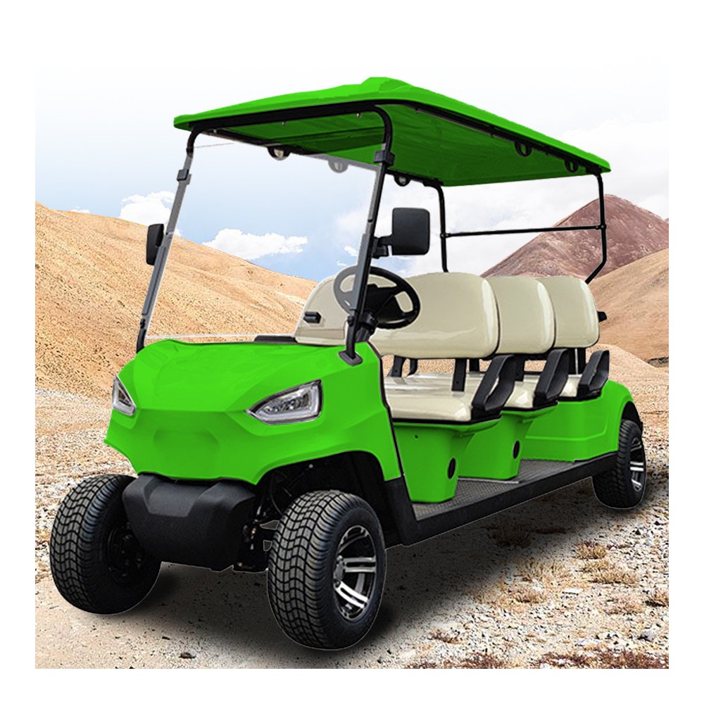 2024 New Street Legal Electric Golf Cart Lifted 6 Seater Atv Farm Vehicle 4x4 48V Ready to Ship Gas Golf Cart