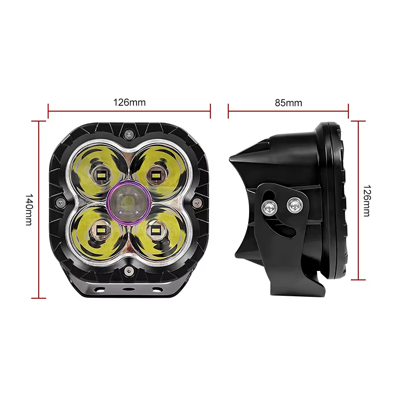 5 InchLED Off Road Driving Spot Work Lights Fog Yellow Offroad 4WD Truck Offroad ATV UTV SUV