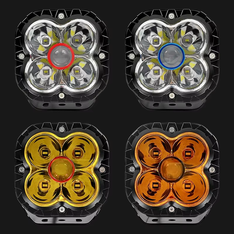 5 InchLED Off Road Driving Spot Work Lights Fog Yellow Offroad 4WD Truck Offroad ATV UTV SUV