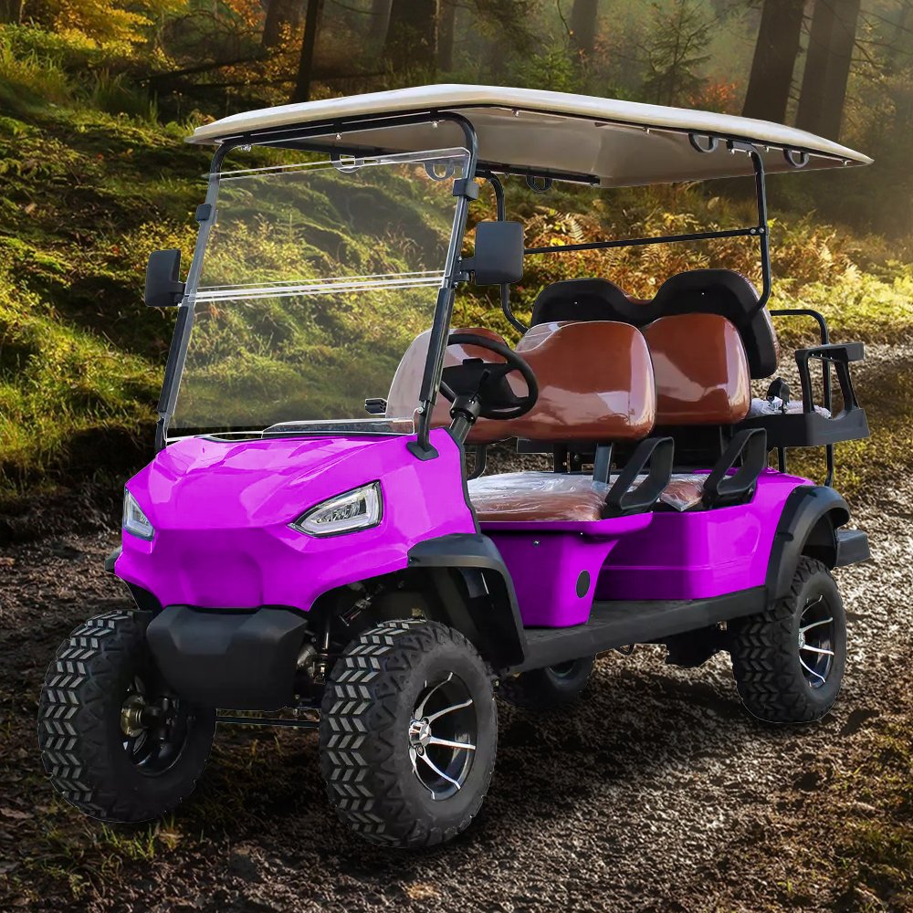 New Designed 6 Seat Electric 48V 5000V 150AH Disc Brake Golf Cart 4x4 Atvs for Adult Gasoline 4 Wheel Golf Cart Mobility Scooter