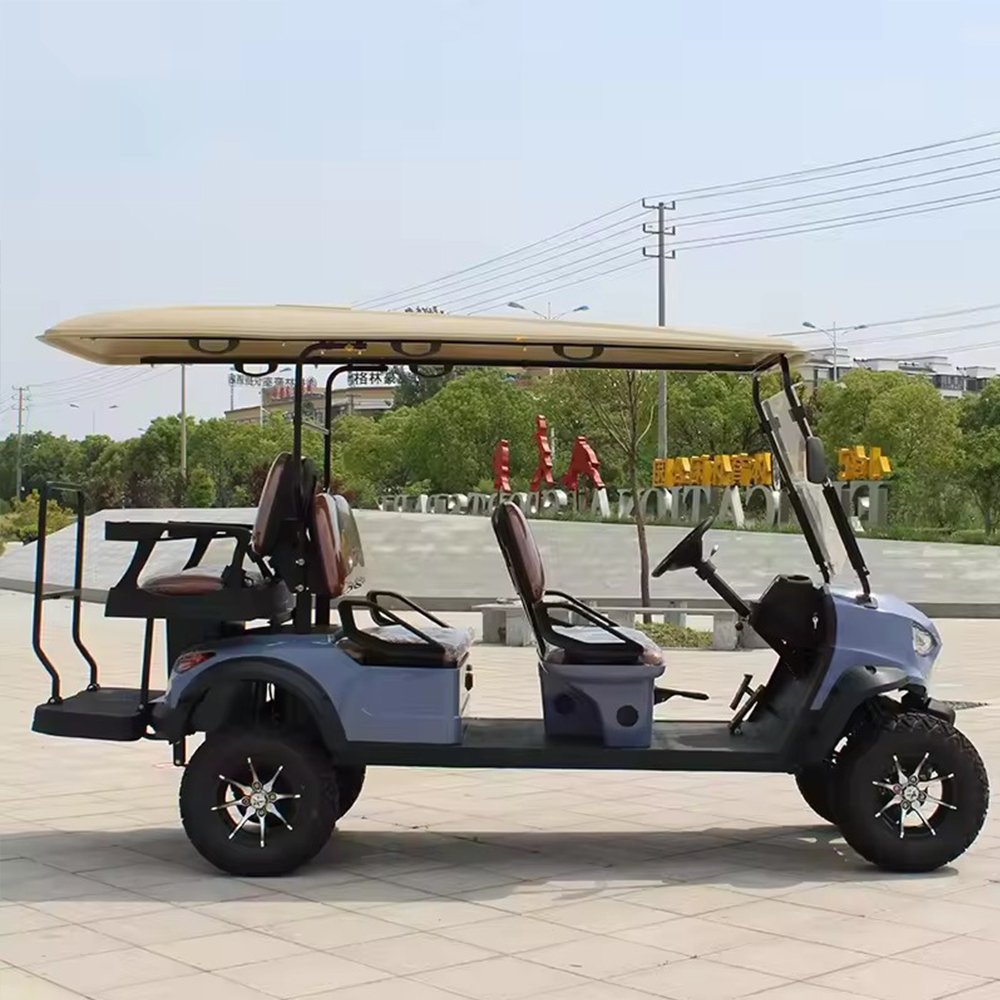 New Designed 6 Seat Electric 48V 5000V 150AH Disc Brake Golf Cart 4x4 Atvs for Adult Gasoline 4 Wheel Golf Cart Mobility Scooter