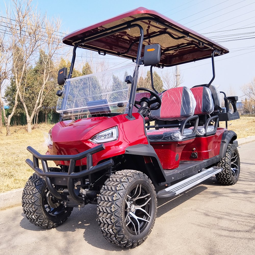 New Designed 6 Seat Electric 48V 5000V 150AH Disc Brake Golf Cart 4x4 Atvs for Adult Gasoline 4 Wheel Golf Cart Mobility Scooter