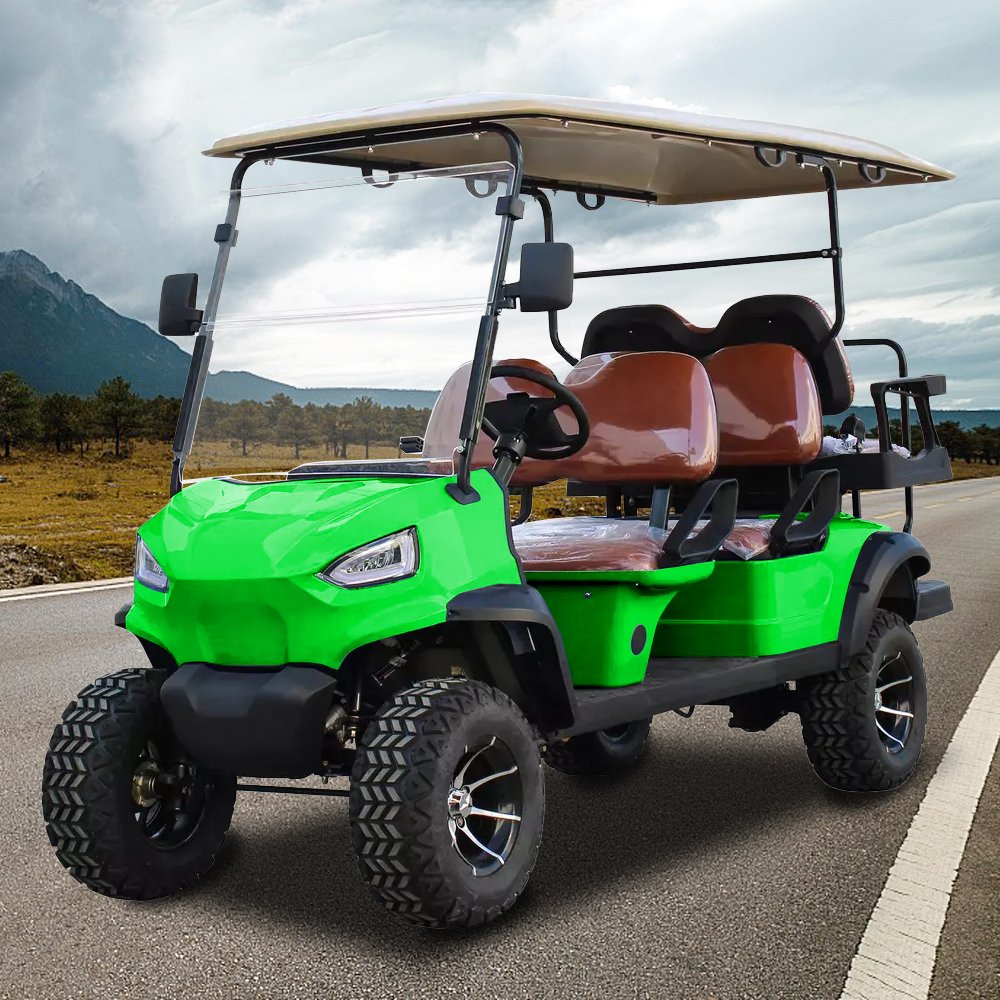 New Designed 6 Seat Electric 48V 5000V 150AH Disc Brake Golf Cart 4x4 Atvs for Adult Gasoline 4 Wheel Golf Cart Mobility Scooter
