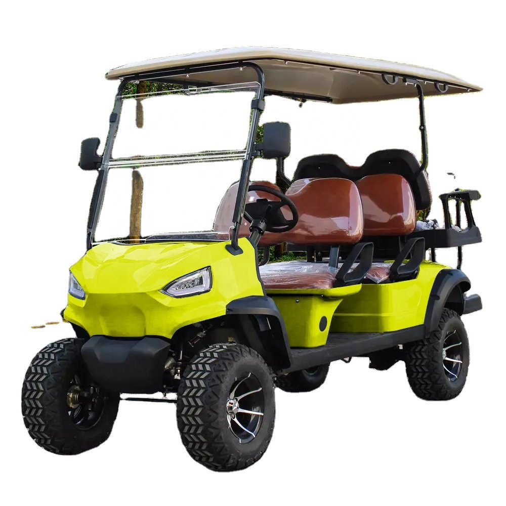 New Designed 6 Seat Electric 48V 5000V 150AH Disc Brake Golf Cart 4x4 Atvs for Adult Gasoline 4 Wheel Golf Cart Mobility Scooter