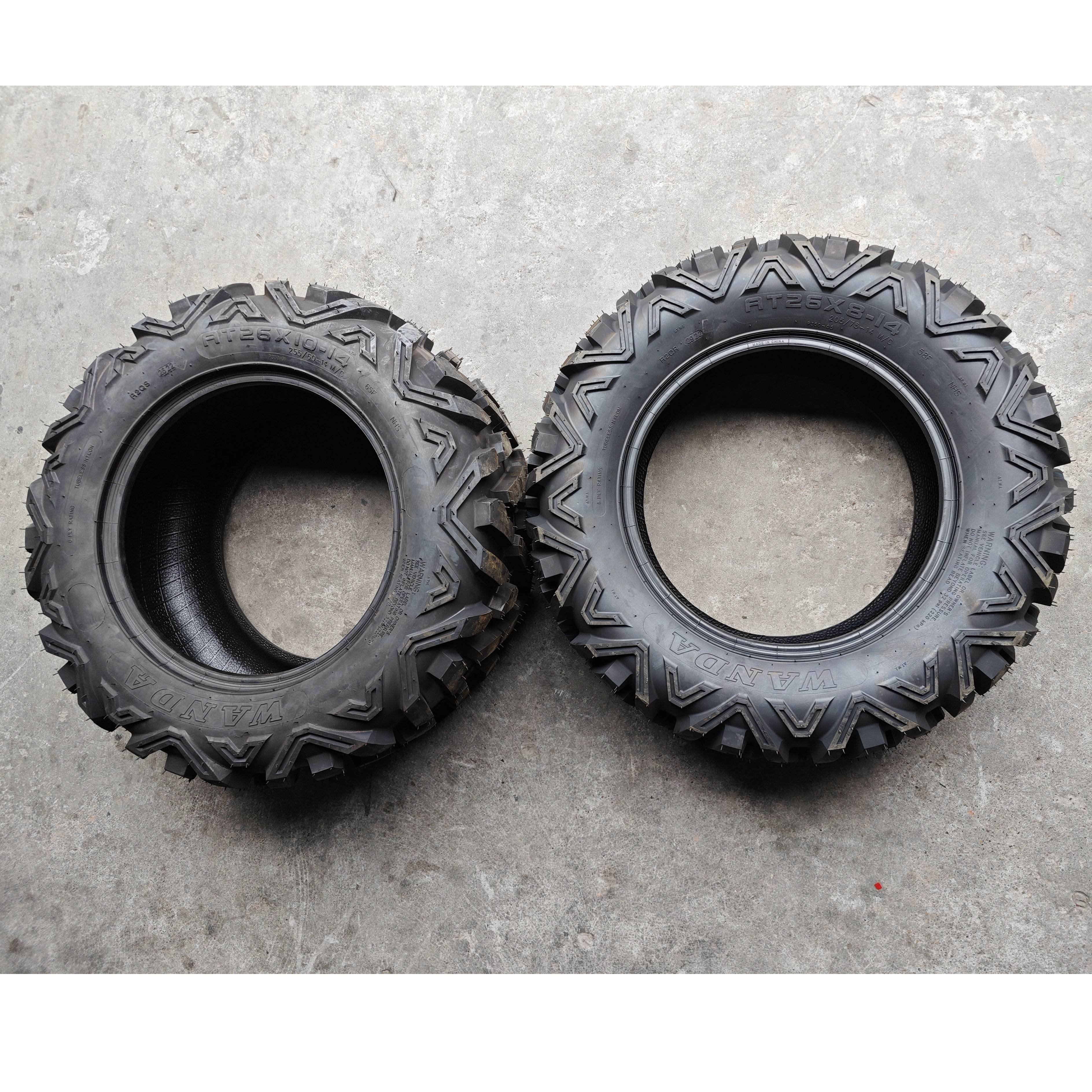 KTA&WANDA 26X10-14 26*10-14 ATV/UTV Parts & Accessories Cost-effective Tubeless Tires for ATV and UTV Tires